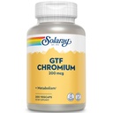 Solaray GTF Crom 200mcg - Pure Crom GTF 200 mcg Supliment, sprijină funcția metabolică și sănătatea întregului organism pentru bărbați și femei - 200 capsule Vegan