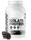 RAW Whey Izolat Pulbere de proteine, cookie-uri N Cream - 100% Grass-Fed Pudră de proteine nutritive pentru creșterea și recuperarea musculare - Fat scăzut, carbohidrat scăzut, aroma natural și îndulcit - 25 Serviri