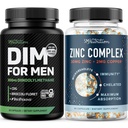 Complex de zinc testosteron & 300 mg DIM Supliment pentru bărbaţi pentru metabolismul estrogen şi suport testosteron 