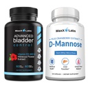 Advanced Bladder Control Suplimente pentru femei & bărbaţi 60Ct + D Manose Capsule - Acţionare rapidă 1400 MG Extra Putere DMannose pentru Bladder Health 120 Ct