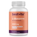 BESTVITE L-glutamină 1000 mg fără filler per capsulă (240 capsule) - Forma liberă - Fără Steare - Fără gluten - fără OMG-uri - Supliment L Glutamină pură - Capsule glutamină cu concentraţie maximă