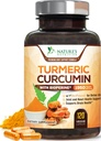 CurcuminÄ Turmeric Supliment 1950mg - 95% Curcuminoide cu Turmeric organic & BioPerine Black Pepper Extract pentru cel mai bun absorbtie, Nature Vegan comun de sprijin, non-GMO, îmbuteliat în Statele Unite ale Americii - 120 capsule