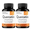 Querbetin Capsule vegetariane Sandhu Suplimente 120 Conte (Pachet de 2) 