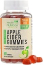 Apple Cidru Otet Gumries 1000mg - Max Putere de zahăr fără ACV Gummy Vitamine, Suportă Metabolism & Energy, Keto Friendly, Vitamina B12, Gelatină-Free, Gluten-Free, Vegan & Non-GMO - 60 Gummies
