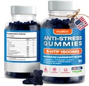 Emoţii de stres - 1500MG 5HTP cu L-Theanine Gaba & L-Tyrosine - Ashwagandha Suplimentul Herbal Susţine Alertare Intelectuală Alertă Vegană Creier Mood Suplimente Booost pentru copii şi adulţi Made in USA