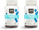 365 de Whole Foods Market, Gummies Probiotic Fiber 2 Bill Blue Raspberry, 60 Count (Pachet de 2)