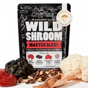 Wild Foods Wild Mushroom Blend-Supercharged Reishi, Chaga, Cordyceps, Turkey Coil and Lions Mane - 4Oz Pack- Adaptogene Stress Reductor pentru Claritate Mentala-Nootropic Liquid Blend pentru cafea