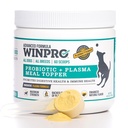 WINPRO Dog Powder Probiotic Masă Topper, Spray uscat Plasma cu prebiotice și probiotice pentru suport digestiv și sănătate gut pentru câini, toate Rasele, vârstele, și dimensiuni, 60 Scoops, Made in USA