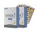 Omax3 Pro-Forngth Ultra-Pure Omega-3 Ulei de pește - 1000 mg - Suport maxim profesional comun și muscular - EPA DHA - NSF Certified - 60/per Softgel Blister (Pachet de 2)