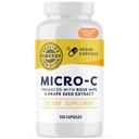 Vimergy Micro-C® Vitamina C Capsulele 500 mg pe capsulă, susţine sănătatea imună*, promovează producţia de colagen, susţine oase sănătoase*, Kosher, Vegan & Gluten-free, valoare 300 capsule