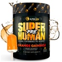 ALPHA LION Superuman Pre Workout Powder, Beta Alanine, L-Taurine & Tri-Source Caffeine for Sustened Energy & Focus, Nitrogen oxid & Citruline for Pump (21 Servings, Orange Gainsicle)