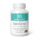 Factori naturali WomenSense EstroSense - Daily Hormonial Balance Supplement - Suporturi Menstratie sanatoasa & Menopause - Supliment natural non-GMO - 120 Capsule vegetariene (60 Servings)