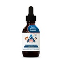 Ayush Herbs Ashwagandha picături pentru copii și adulți - drops Ashwagandha fără alcool, supliment de zi cu zi calmant pentru se concentreze cu Ashwagandha organice, Aroma de lamaie - 2 Fl Oz (80 Serviri)