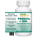 SHIFAA NUTRIŢIE Vitamine prenatale halale cu DHA şi Folic Acid 
