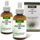 Pure Saw Palmetto Berries ulei 2x30ml Wild & Natural 60-90-zile de aprovizionare Spre deosebire de pudra ineficiente, Suporturi Prostate de sănătate Somn mai bine reduce urina frecventa DHT Blocker Ajutor pentru a opri pierderea parului