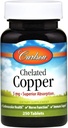 Carlson - Chelated Copper, 5 mg, Superior Absorbtion, Circulation Health, Nervie Function & Immune Support, 250 comprimate