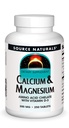 Sursa Naturals Calciu & Magneziu, Aminoacid Complex cu vitamina D-3, 300 MG - 250 comprimate