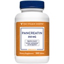 Vitamina Shoppe Pancreatin 500MG, Suplimentul Enzimelor Digestive Naturale, Suportă Digestia grăsimilor, Proteinei, Carbohidrați (100 comprimate)