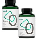 Puori Omega 3 Suplimentul de ulei de pește - Ultra Pure & Burpless ulei de pește sălbatic prins cu 2000mg Omega 3 Acidi grasi,1250mg EPA & 500mg DHA susține inima, Brain & Eye Health - IFOS certificate - 240 Softgels