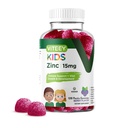 Viteey Zinc pentru copii Gummies 15mg - Suport imunitar pentru copii si adolescenti - puternic antioxidant natural, Kids Zinc Vitamina Supliment - Vegan, Gelatină gratuit, Gluten gratuit - Tasty Berry Gummy aroma