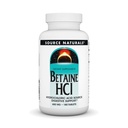 Sursa Naturals - Betaine HCl Acid clorhidric Sursa 650 mg. - 180 comprimate