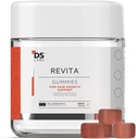 DS Labs Revita Gume de păr - Suport pentru par mai gros, Fuller Looking, Cu Biotina, Zinc, Vitamina D, Fier, Magneziu & Melatonina, Vegan, Gluten-Free, Gelatină-Free, 60 Gume