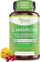 Pure Prin natura D-Mannose cu cranberry și Root Dandelion, 120 Conte