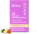 Supliment de calm - Honey Lemon Arovă, 30 Conte - Diszolvarea Stripuri calmante cu Ashwagandha KSM 66 Ajutor Suport Stress Relief - Made in the USA, Sugar and Gluten-Free
