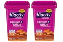 Activ Max Formula Calciu +Vitamina D3 Supliment pentru sanatatea osoasa, bogat Caramel, 100 Soft Chews - 2 Pack