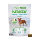 Nutramax Welactin Omega 3 Ulei de pește pentru câini, Skin and Coat Health Supplement, Plus Immune and Global Health, Premium Omega 3 Fatty Acids, Multivitamine pentru câini, Soft Chews, 60 Count