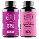 Happy sănătos Hippie Vegan Colagen Constructor w/Hyaluronic Acid & Du-te cu fluxul de hormon echilibru pentru femei