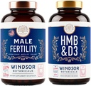 WINDSOR BOTANICA HMB cu vitamina D3 şi suport de fertilitate de calciu şi de sex masculin Bundle