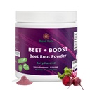 Sfeclă + Boost Organic Beet Root Powder - Berry Aroma de Sfeclă cu Acai, Stevia, Vitamina C, Micro Ingrediente Sfeclă pulbere, Pre Workout pentru Atletism, Vegan, Non-GMO