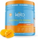 Keto Vitals Electrolytes Powder | Keto-Friendly Electrolytes with Potassium, Magnesium, Sodium, Calcium | Keto Electrolytes Supplement Energy Drink Mix | Sugar-Free, Zero Calories, Zero Carbs