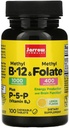 Jarrow Formulas Metil B-12 & metil Folate - 100 comprimate masticabile, Lemon - Pachet de 2 - Vitamina bioactiva B12 & B9 - Suportă producerea de energie, funcţia creierului şi metabolismul - 200 Serviri totale
