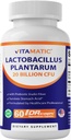 Vitamatic Lactobacillus Plantarum - 20 miliarde pe capsulă DR - 60 Conte - Suport digestiv - Made with Prebiotic Inulin Fiber