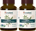 Himalaya Organic Neem Herbal Supplement, for Mild Acnee & Clear Skin, Purification, Ayurvedic, USDA Certified Organic, Non-GMO, Vegan, 600 mg, 60 Plant based Caplets, 2 Pack