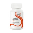 Cauţi fier cu cofactori, ca ferochel feros Bisglicinat, vitamina A şi C cofactori, enzime digestive pentru absorbţia optimă a fierului, Vegan şi Vegetarian (90 capsule)