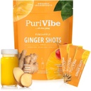 Totul despre Juicing Ginger Shots cu Ananas & Turmeric - Superfood Juice Powder - Imunitate, Digestion & Energy Support - 15 Wellness Stick Packs - PuriVibe
