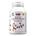 ANDREW LESSMAN Acetil L-Carnitina 400 mg - 60 capsule - Sprijin pentru sistemul nervos, grăsime și energie metabolice, funcția creierului sănătos, fluxul sanguin sănătos la creier. Capsule uşor de înghiţit.