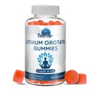 Litiu Orotate Gummies 5mg per Serving - Terte Parte testate, pe bază de plante. Alterarea picăturilor de litiu sau a pastilelor. Trace Minerale pentru susţinerea dispoziţiei - Suplimente de litiu cu aromă de căpşuni- 60 Conte