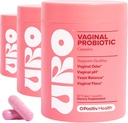 O positiv URO Probiotice vaginale pentru femei pH Balanta cu prebiotice si Lactobacillus Probiotic Blend - Vaginal Health Supplement - Promovarea sanatos Vaginal Odor & Vaginal Flora, 60 Conte (Pachet de 3)