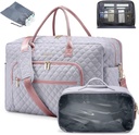 LOVEVOOK Travel Duffle Bag - Women's Weekender Carry Overnight Laptop & Gym Bag cu toaletă / Pocket pantofi, Hospital Labor Bag