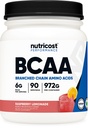 Nutricost BCAA Powder 2:1:1 (Lămâie cu zmeură, 90 Serviri)