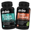 Colon Candi Cleanse Detoxifiere Suport - Anti Overgrowth & 15 zile Intestinal Curatese Pastile & Probiotic - Balance Control & Acționând rapid Laxative naturale pentru Constipație Relief - Mișcarea Bowel Gut Health