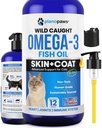 Omega 3 ulei de pește pentru pisici - mai bine decât uleiul de somon - vitamine și suplimente pentru pisici - Tratamentul mătreață de pisică - ulei de pește lichid pentru animale de companie - Suport pentru topire - Produse de sănătate pentru pisici pentru toate vârstele