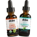 Candi Cleanse & Clorofill Picături lichide - Picături organice de ulei de Oregano & Clorofila lichid Odor Cleanse Suport - Natural de detoxifiere cu gută orală, Deodorant intern, Supliment de deodorizare organism