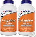 Acum L-Lysine 500 mg, 360 capsule vegetariene (Pachet de 2)