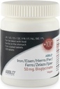 50mg. BISGLICINATE de fier (100 Unităţi) ABBLO este blând pe Stomac & Poate fi luat cu alimente.