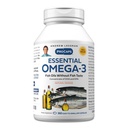ANDREW LESSMAN Essential Omega-3 Orange - 360 Softgels - Ultra-pure, ulei Omega-3 de mare potenta. High DHA, fără probleme cu stomacul, fără contaminări, fără mercur. Small Easy to Swallow Softgels